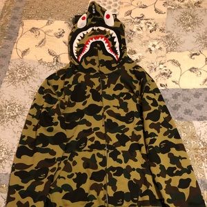 Bape Shark Camo Full Zip Hoodie